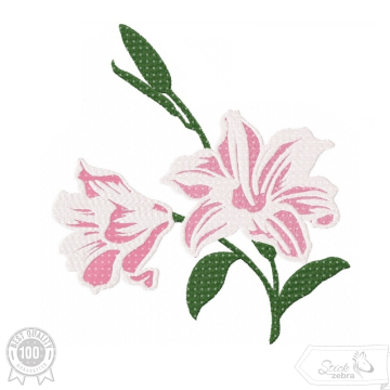 Borduurbestand Stickzebra Lilie, Duits
