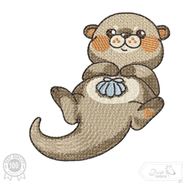 Borduurbestand Stickzebra Niedlicher Otter, Duits