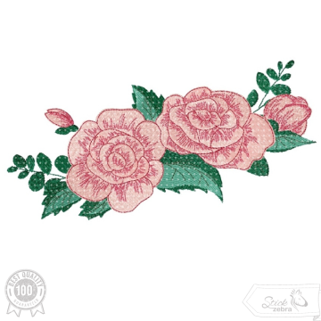 Borduurbestand Stickzebra Rosen, Duits