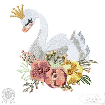 Borduurbestand Stickzebra Schwan, Duits