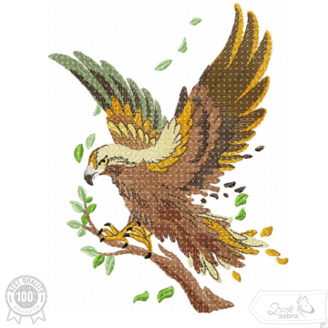 Borduurbestand Stickzebra wilde adelaar, Duits