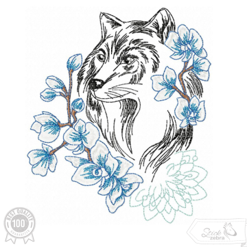 Borduurbestand Stickzebra Wolf Doodle, Duits