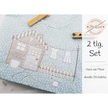 Fichier modèle broderie Petite maison Stickzeit
