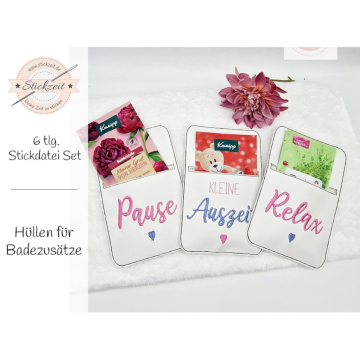 Fichier modèle broderie Pochette pour sels de bain Stickzeit