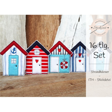 Fichier modèle broderie Maison à la plage Stickzeit