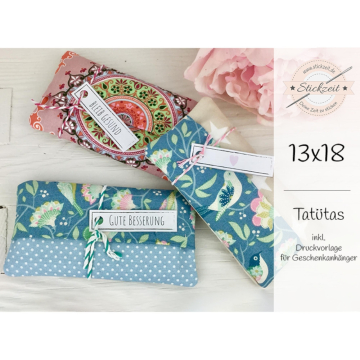 Fichier modèle broderie pochette à mouchoirs ITH Stickzeit
