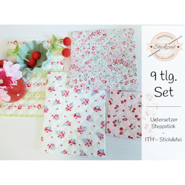 Fichier modèle broderie Sous-verres Stickzeit