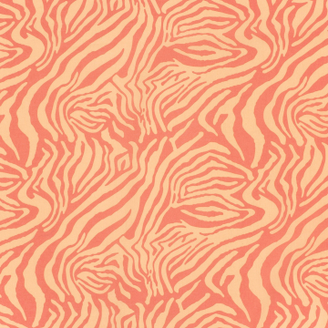 Stretch cotton satin Animal Stripes, salmon-pink