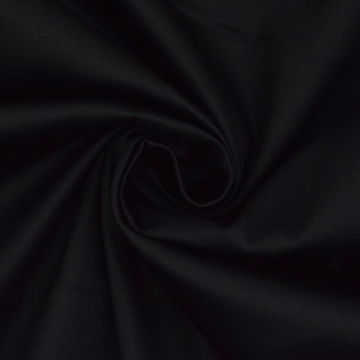 Tissu satin de coton stretch, noir
