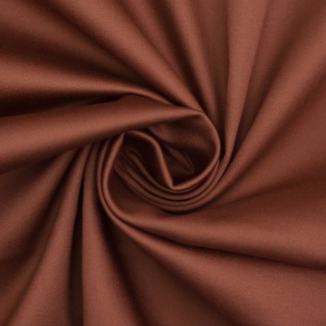 Tissu satin de coton stretch, terracotta