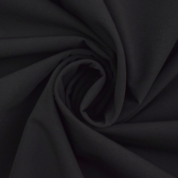 Tissu bengaline stretch déperlant, noir