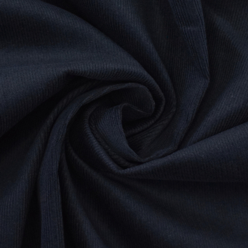 Stretch fijne corduroy, donkerblauw