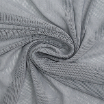 Tissu tulle souple stretch, gris