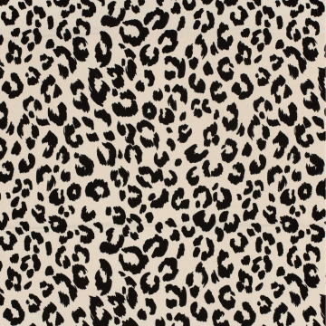 Tissu polyester sergé twill stretch Léopard Leo, sable