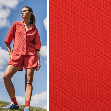 Gebreide jersey Fibre Mood,  rood