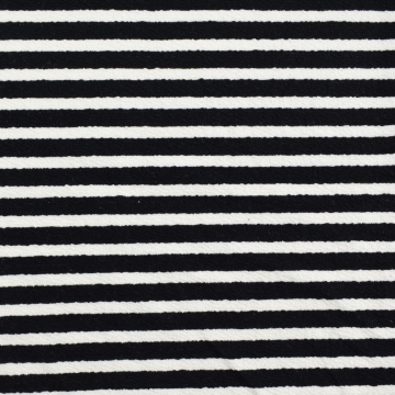 Strickjersey Stripes, schwarz