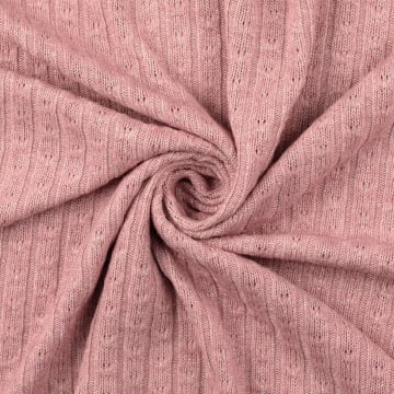 Tissu maille tricot sparkle, vieux rose