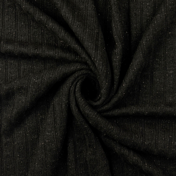 Gebreide stof sparkle, zwart