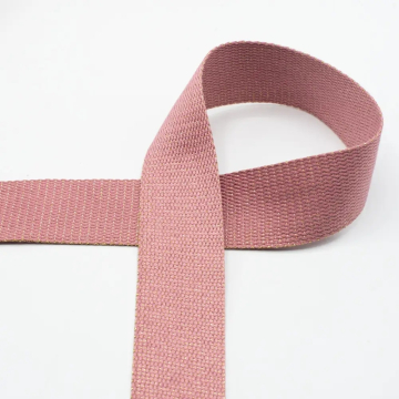 Tassenband Gold Metal Fibre 40mm, oudroze