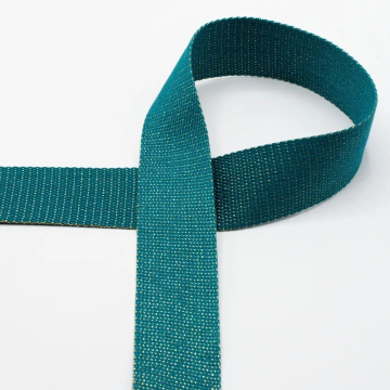 Sangle anse de sac bandoulière 4 cm, bleu pétrole clair