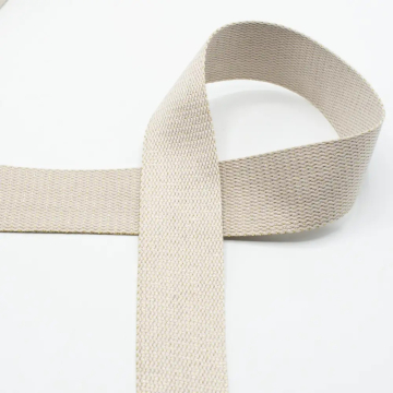 Tassenband Gold Metal Fibre 40mm, zandkleurig