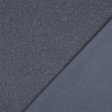 Teddyfleece Doubleface, jeansblau