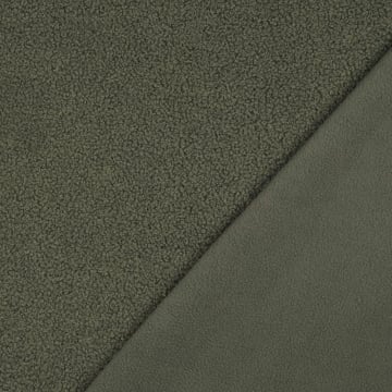 Teddyfleece Doubleface, olivgrün