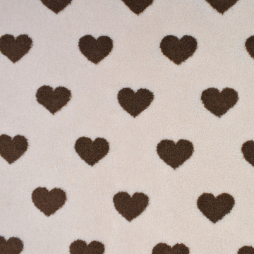 Teddyplüsch Hearts, creme