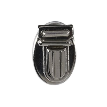 Sluiting boekentas, 10 mm, zilverkleurig