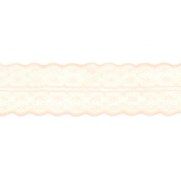 Ruban dentelle en tulle, 48 mm, rose