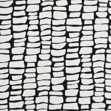 Viscose Cotton Voile Bricks, black