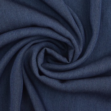 Viscose chambray, donkerblauw