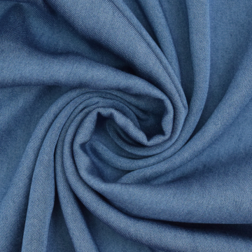 Viscose chambray, jeansblauw