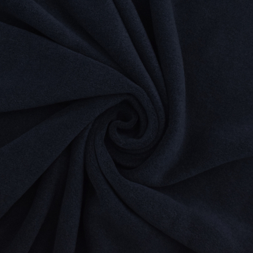 Viscose luxe fleece, marineblauw