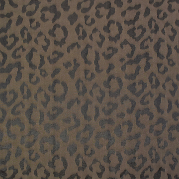 Viscose Jacquard leopard, brown