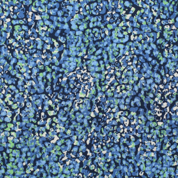 Viskose crêpe Colour Spots, blauw