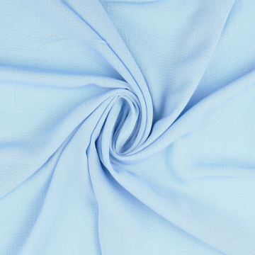 Viscose crepe plain, light blue