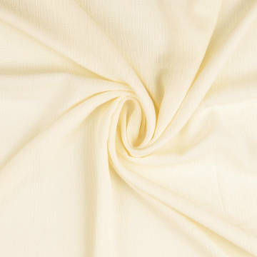 Tissu viscose crêpe georgette uni, blanc cassé