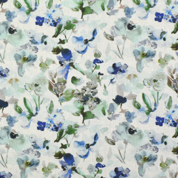 Viscose Linnen Flower Dream, groen