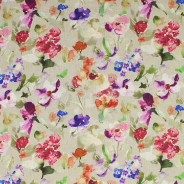 Viscose Linnen Flower Dream, veelkleurig