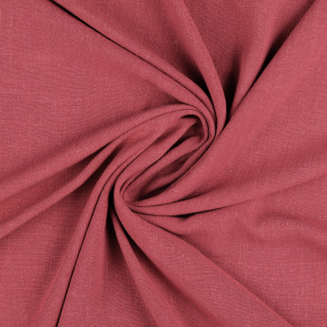 Viscose linnen mix, frambooskleurig