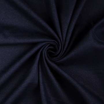 Viscose linnen mix, marineblauw