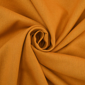 Viscose linnen mix uni, currykleurig