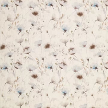 Viscose Linnen pale flowers, naturel