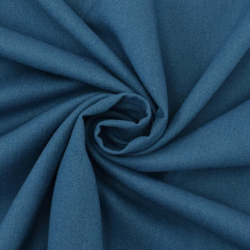 Viscose linnen uni, jeansblauw