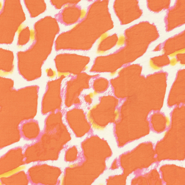 Viscose Mix Abstract, orange