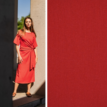 Viscose Mix Twill Fibre Mood, rood