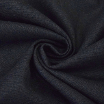 Tissu Lin Viscose Noir de Qualité, Tissu au mètre, Tissu pas cher 
