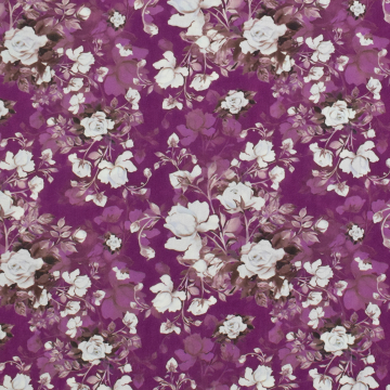 Viscose Popeline roses, bessenkleurig