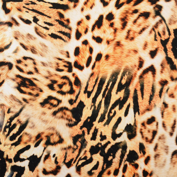 Viscose satijn Animal Skin, lichtorange